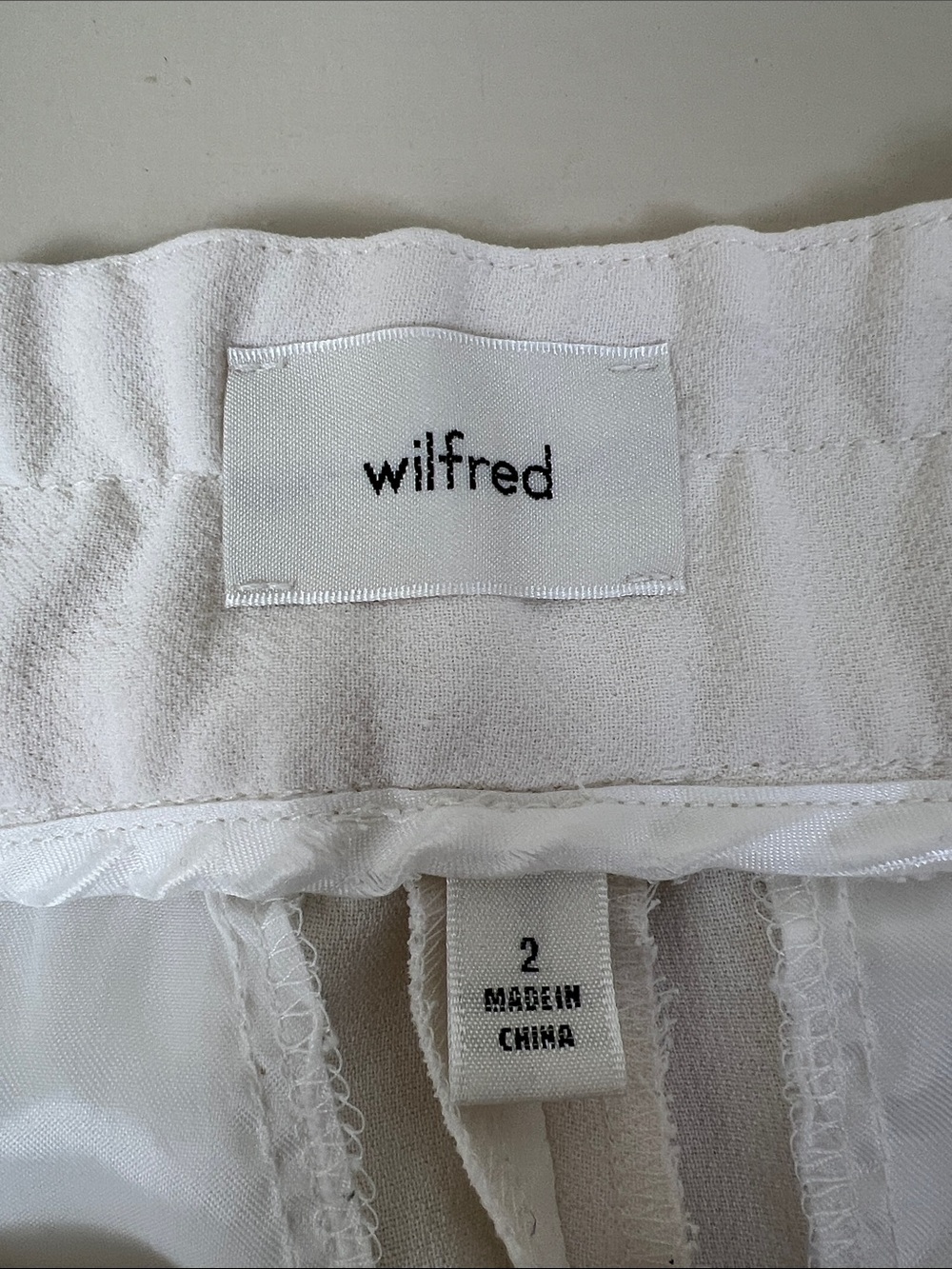 Aritzia Wilfred The Limitless Pant Crepette Wide Leg in Light Birch Size 2 - Picture 8 of 15
